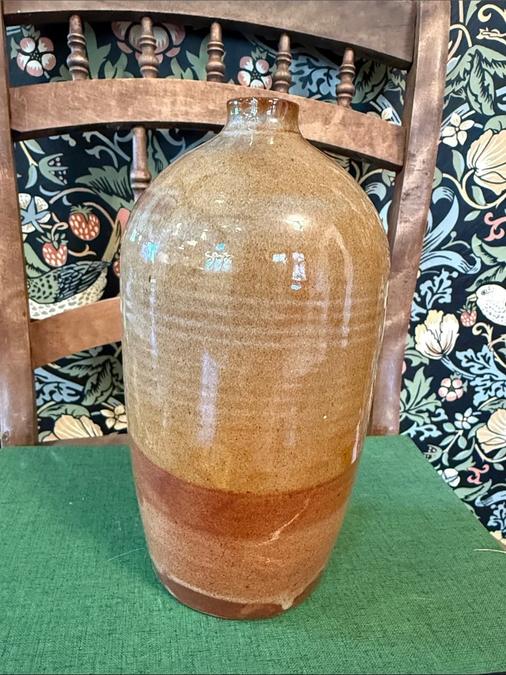 Glazed Stoneware Pottery Vase
